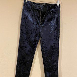 Joes Jeans Charlie High Rise Crushed Velvet Skinny Jeans - Midnight blue - Size
